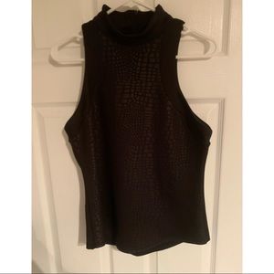 Dynamite Reptile Skin Sleeveless Top, Size L